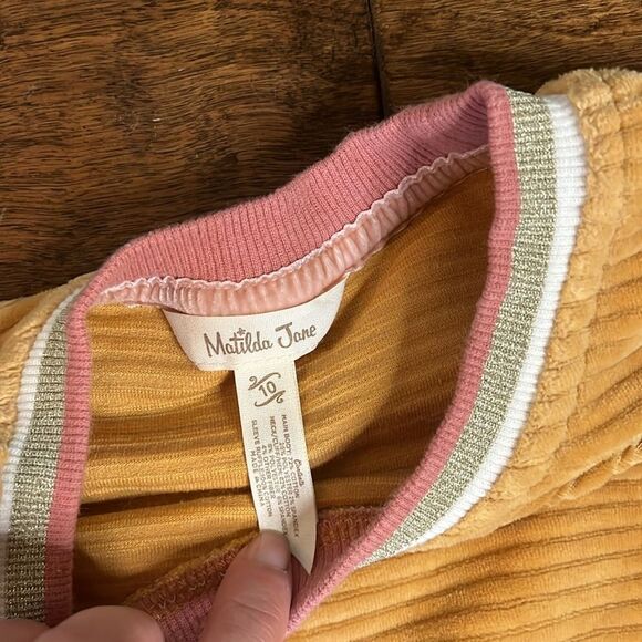 Matilda Jane Just Imagine JoJo Girls Ribbed Velour Sweatshirt, size 10 - Picture 2 of 9